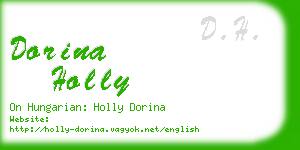 dorina holly business card